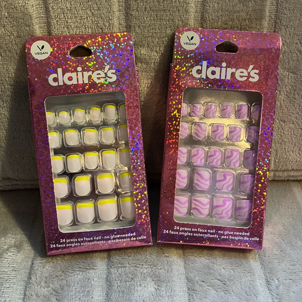 Claire’s lot of (2) sets of fake nails